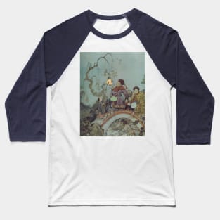 Vintage Fairy Tale, The Nightingale by Edmund Dulac Baseball T-Shirt